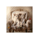Tableau Binet lionceaux luxury Noir