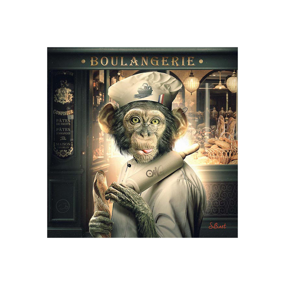 Tableau Binet boulanger Noir