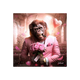 Tableau Binet monkey love Noir
