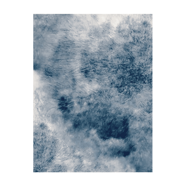 Tapis SEDNA coloris bleu nuit/blanc 170 x 240 cm