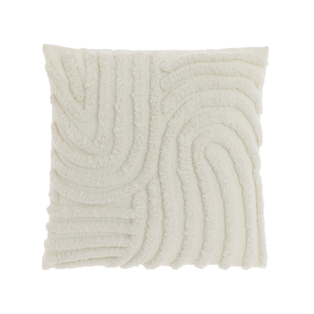 Coussin CATY coloris blanc 45 x 45 cm