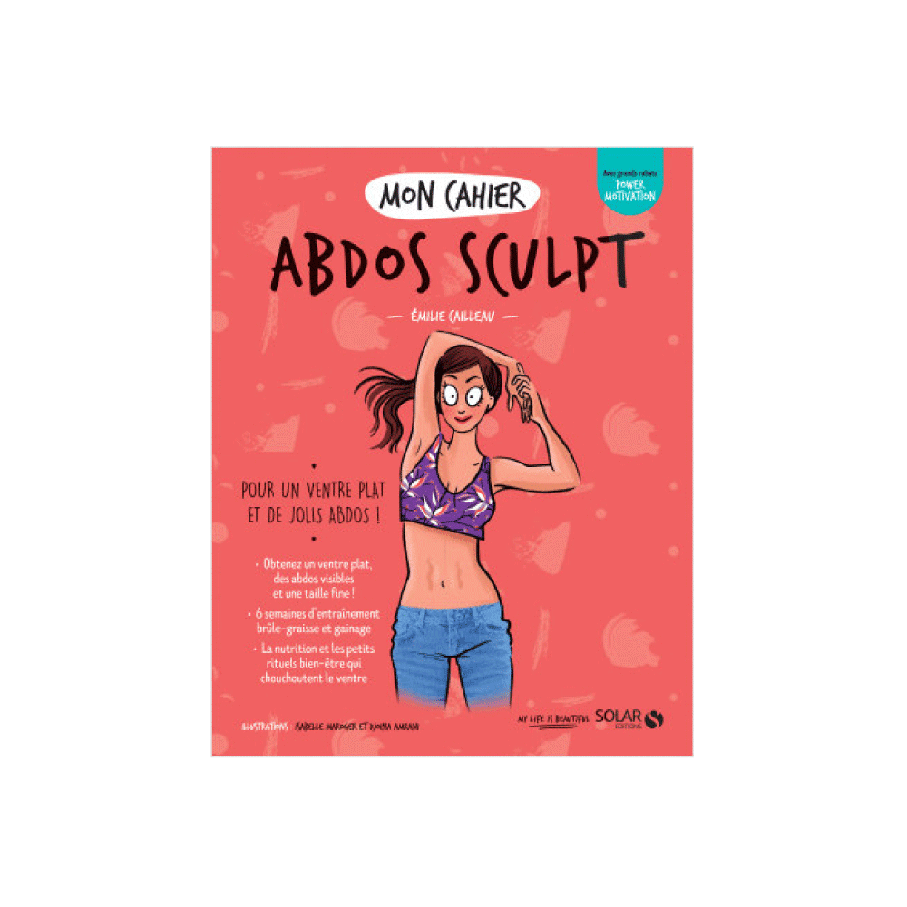 Livre sport Mon cahier abdos sculpt Rouge