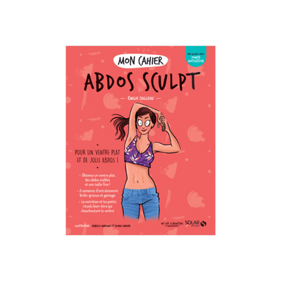 Livre sport Mon cahier abdos sculpt Rouge