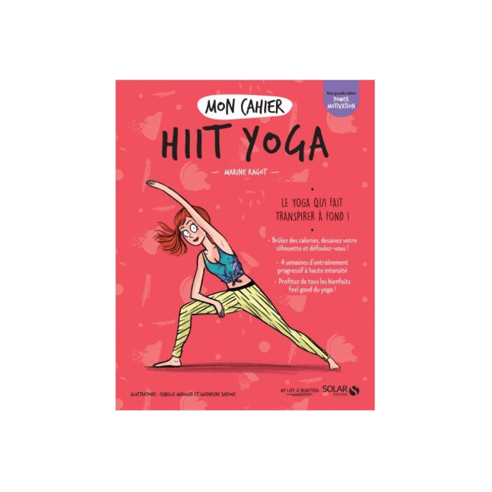Livre sport Mon cahier hiit yoga Rouge