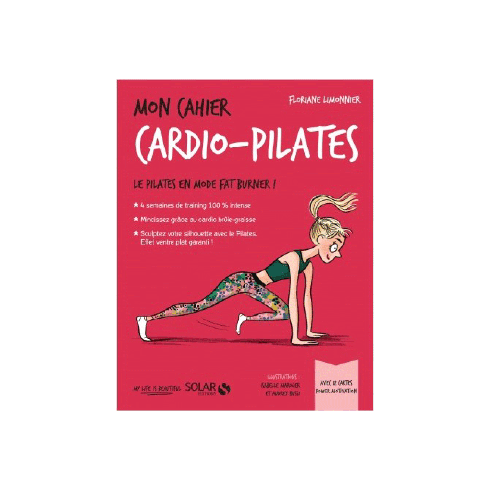 Livre sport Mon cahier cardio pilates Rouge