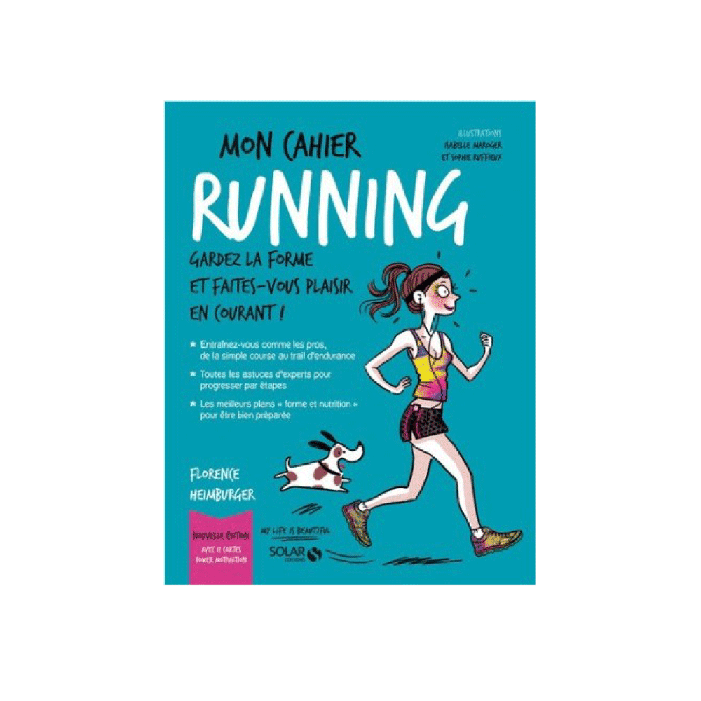 Livre sport Mon cahier running Bleu