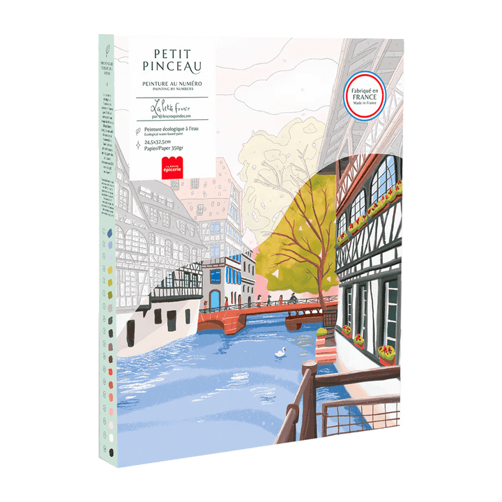 LA PETITE ÉPICERIE Peinture par numéros La petite france Bleu