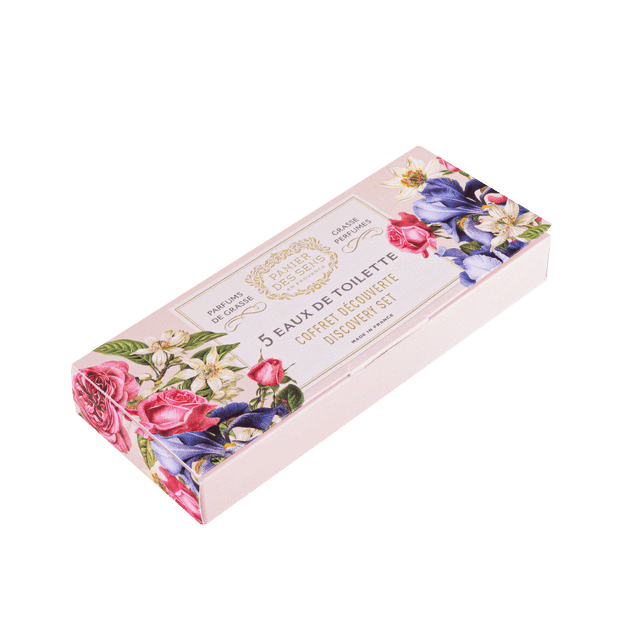 Panier des sens Coffret cosmétique COFFRET DÉCOUVERTE EAUX DE TOILETTE Rose, iris, fleur d'oranger, jasmin, verveine