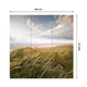 Papier peint panoramique XL Joly Bleu ciel et sable Satiné