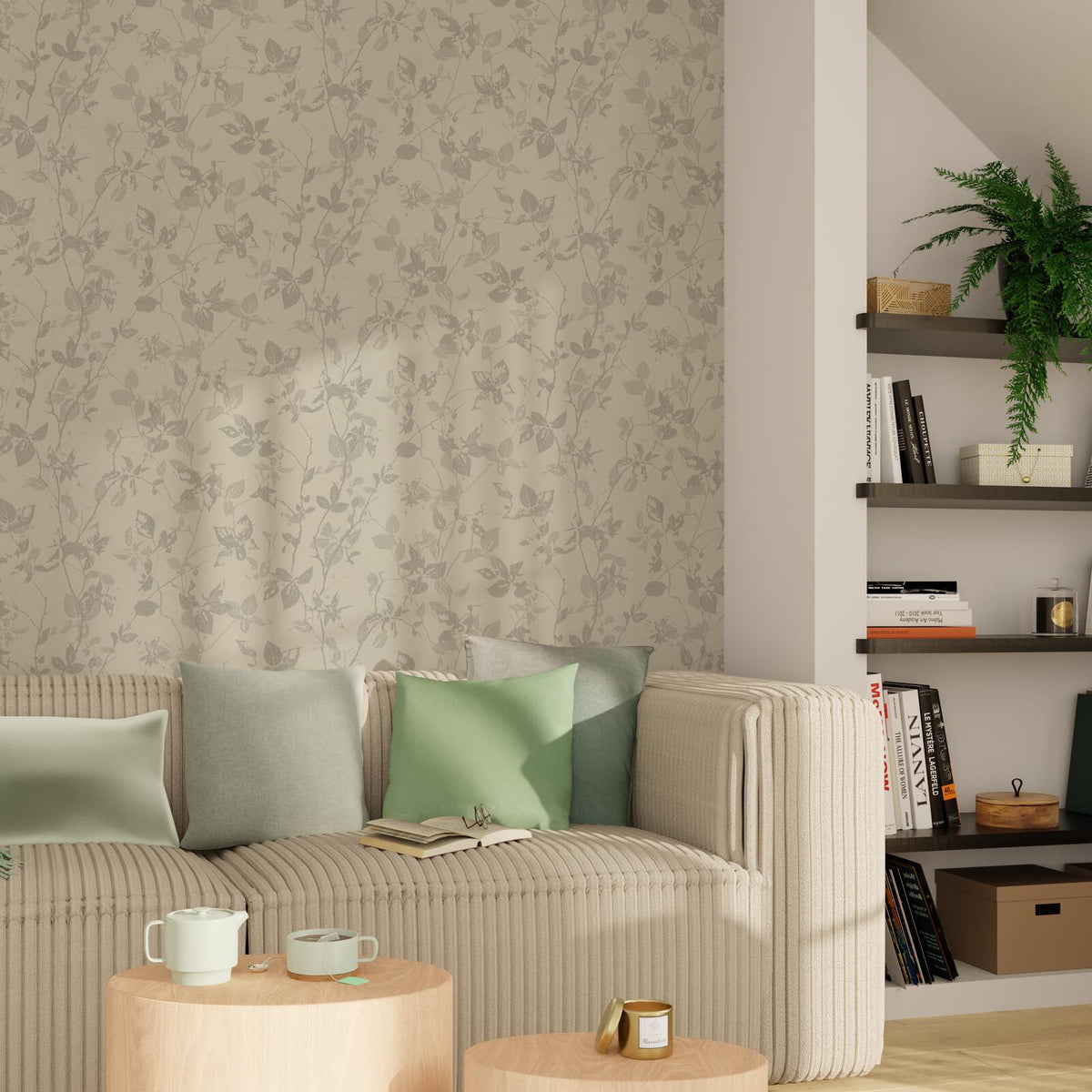 4MURS Papier peint vinyle Marlyn Sable clair