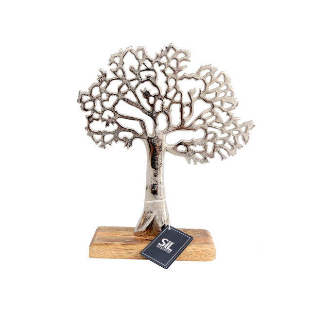 Figurine LIFE TREE coloris argent
