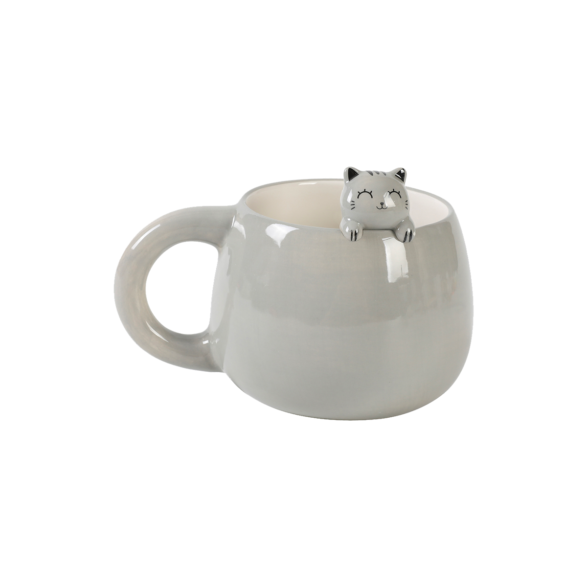 I-TOTAL Mug Chat Gris 450ML