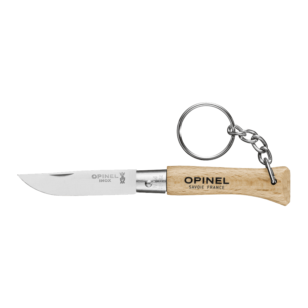 OPINEL Porte-clés N04 hetre inox Beige
