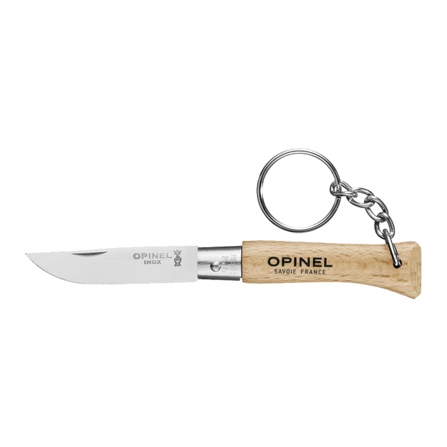 OPINEL Porte clef N04 HETRE INOX coloris beige