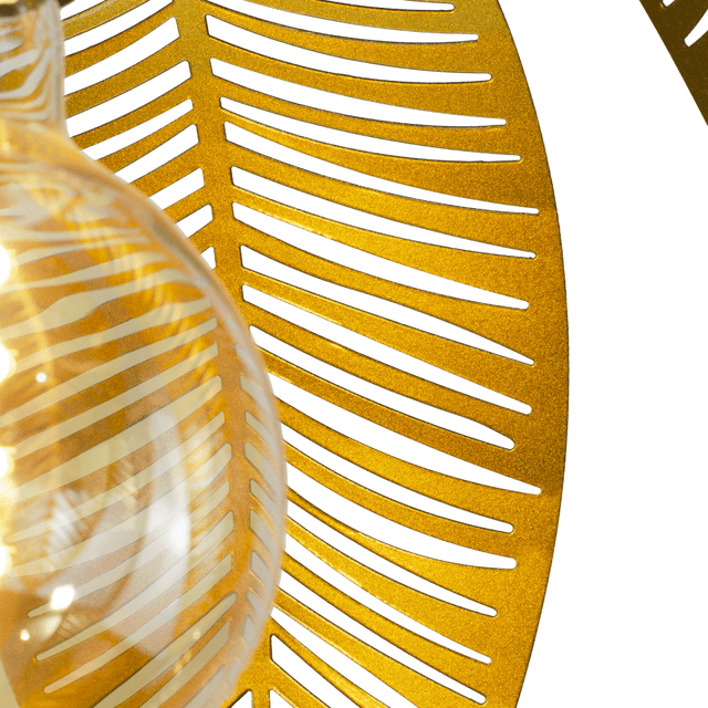 Suspension VESCA coloris noir et or 24 x 35 cm