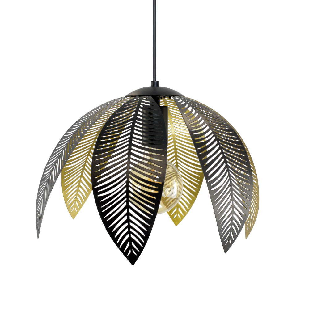 Suspension Vesca Noir et or