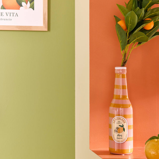 Soliflore BOUTEILLE LIMONADE coloris orange