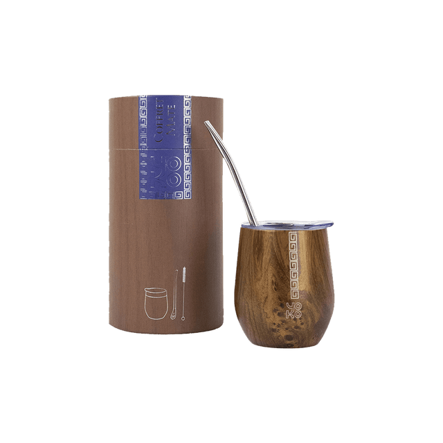 YOKO DESIGN Coffret tasses MATE coloris brun