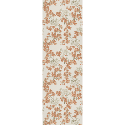 Papier peint intissé Lysia Beige et rose orangé