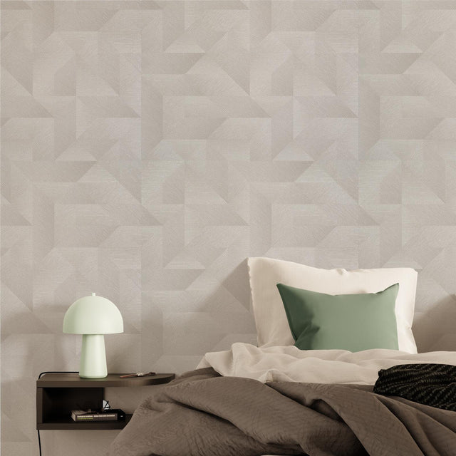 Papier peint intissé ZAKARY coloris blanc