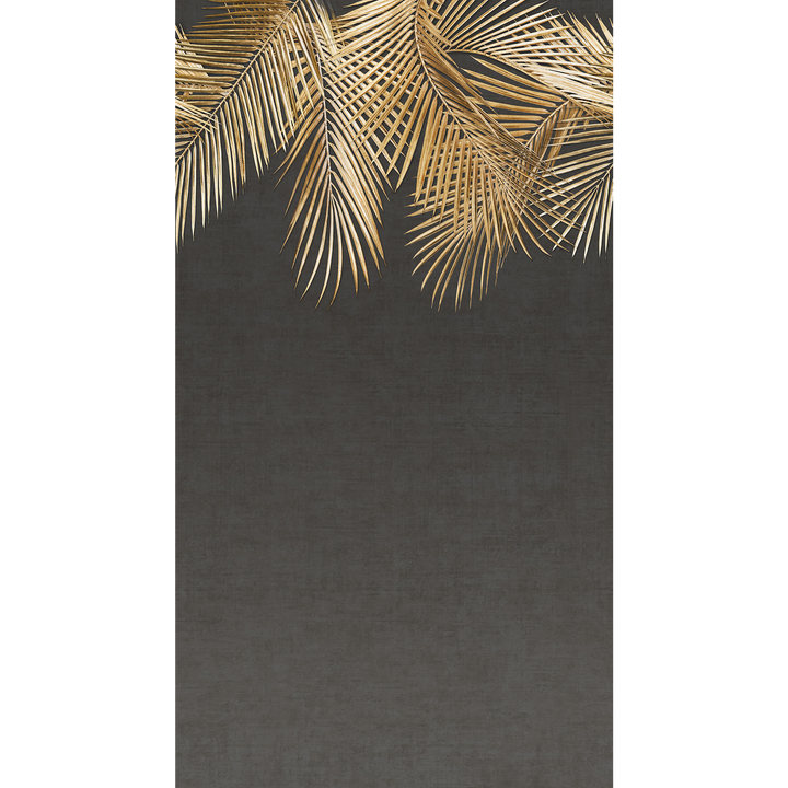 4MURS Papier peint panoramique L Palmessa Noir et or Mat