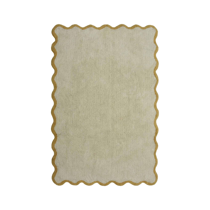 Tapis Bloom Ivoire/moutarde