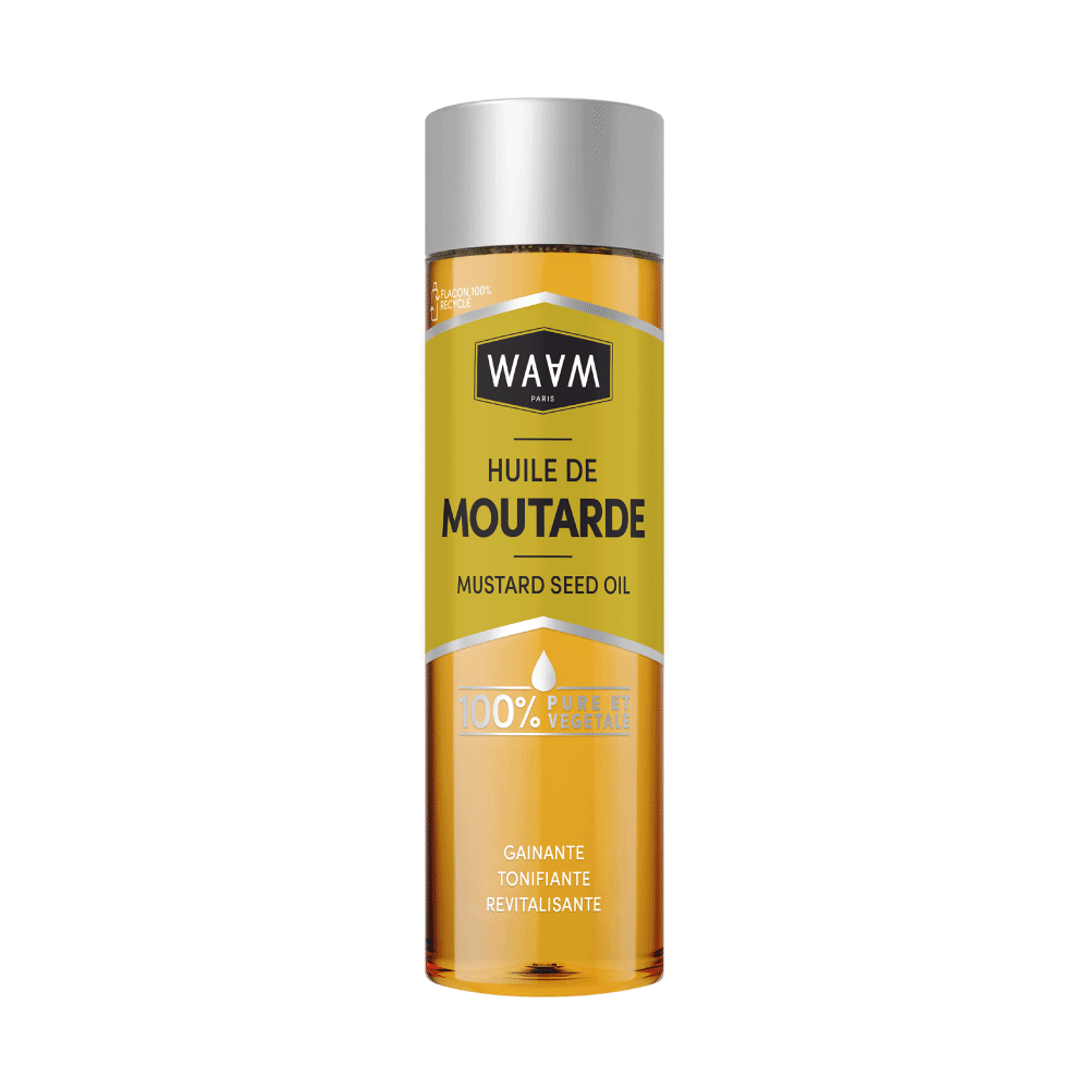 WAAM Huile corps et visage Huile de moutarde Jaune 75ML