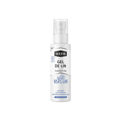 WAAM Soin cheveux Gel de lin bio Blanc 200ML