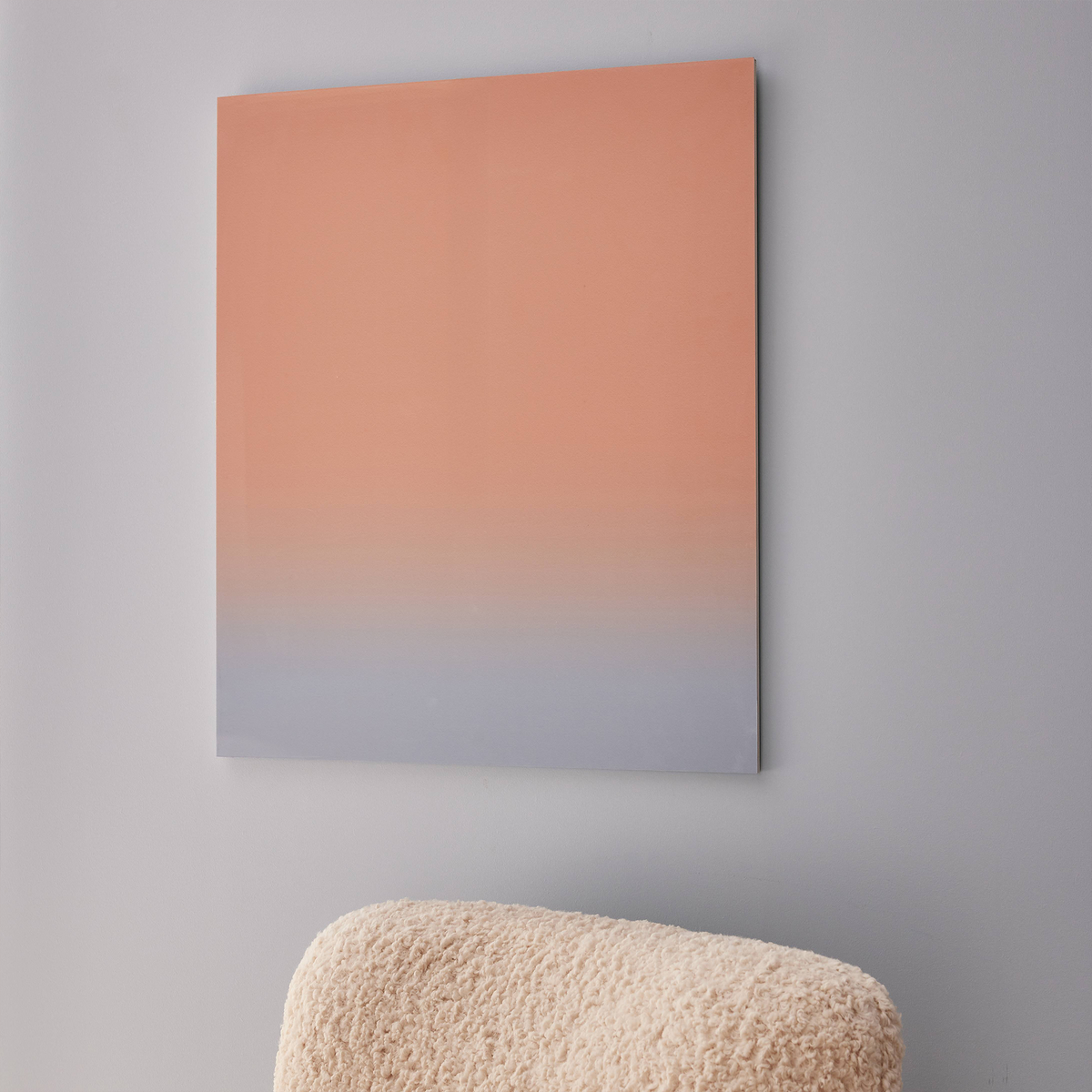 4MURS Tableau en plexiglas Horizon Orange, bleu