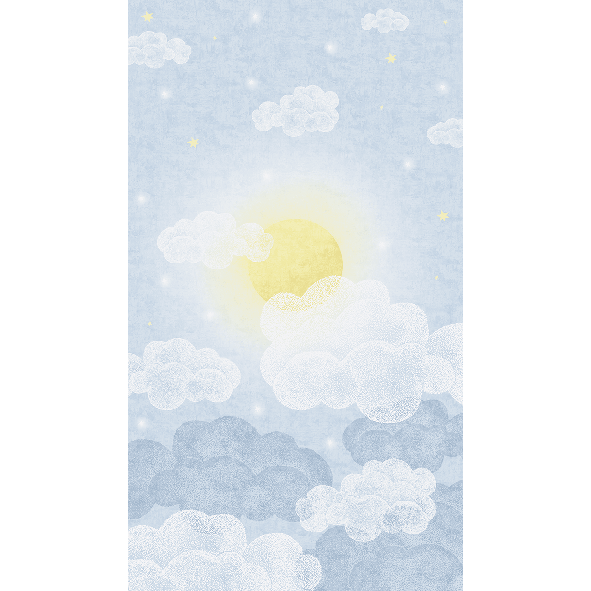 Papier peint panoramique L Soleo Bleu ciel Satiné