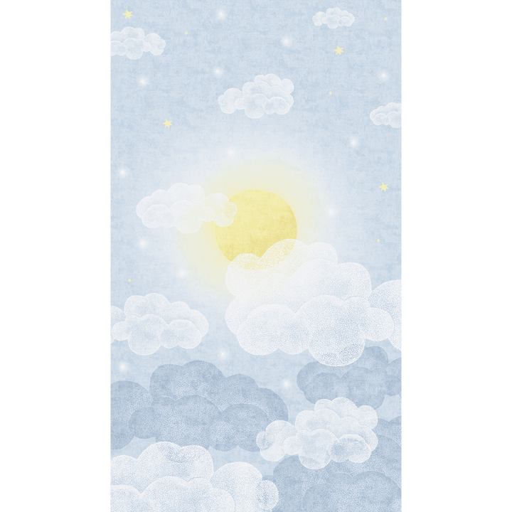 Papier peint panoramique L Soleo Bleu ciel Satiné