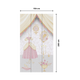 Papier peint panoramique L Princesse rosaly Rose et blanc Satiné