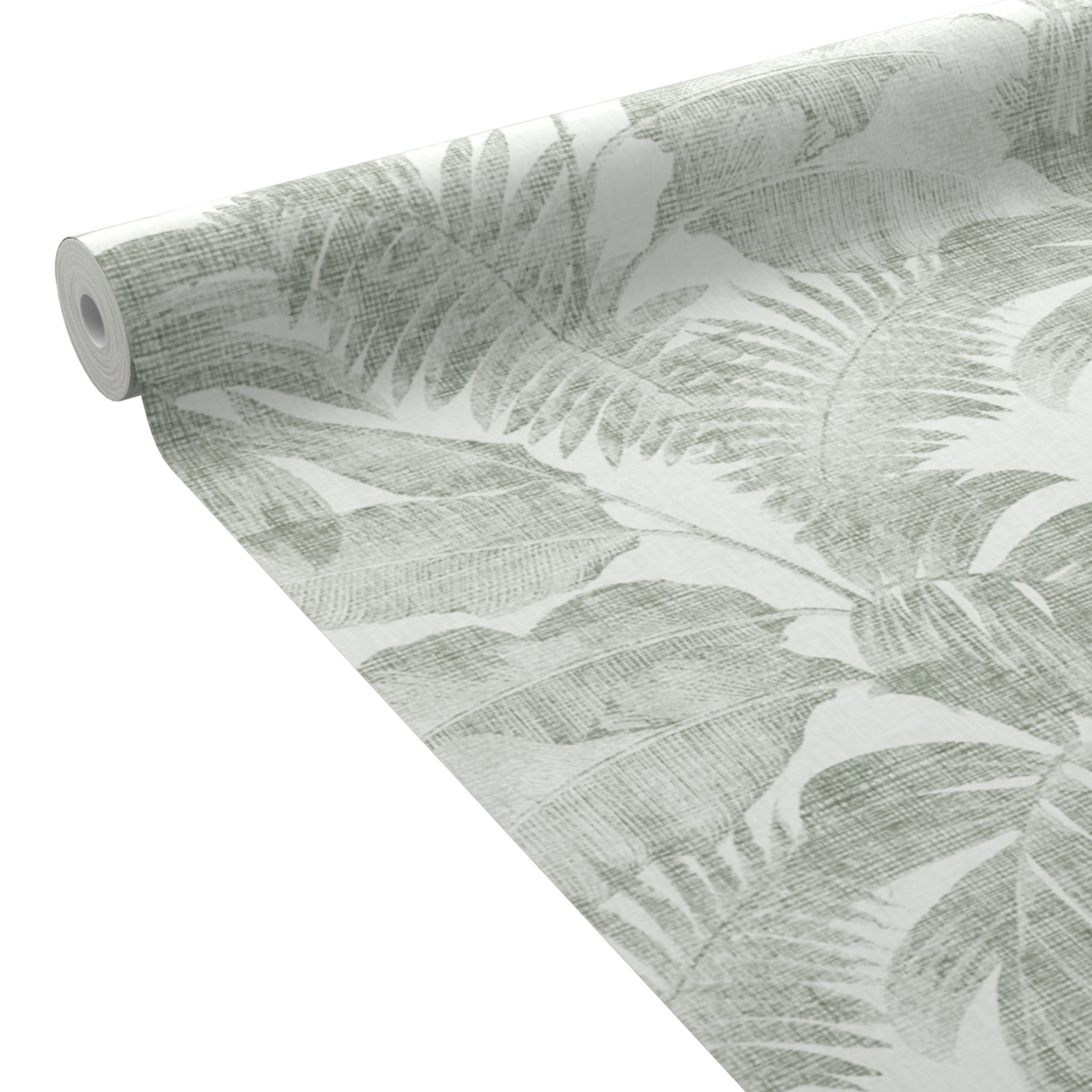 Papier peint intissé pré-encollé Elyma Vert grisé