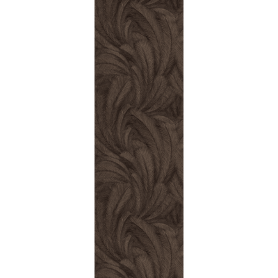 Papier peint intissé Feathers Noir et or