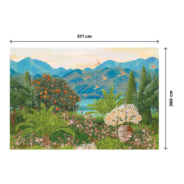4MURS Papier peint panoramique XL BELLAGIO 371 x 280 cm