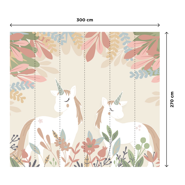 4MURS Papier peint panoramique XL LOLLYCORN 300 x 270 cm
