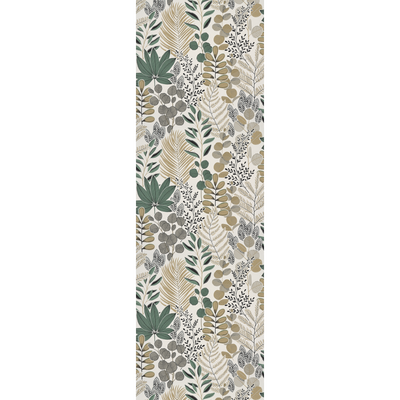 Papier peint intissé Johanna Jaune d'or et vert