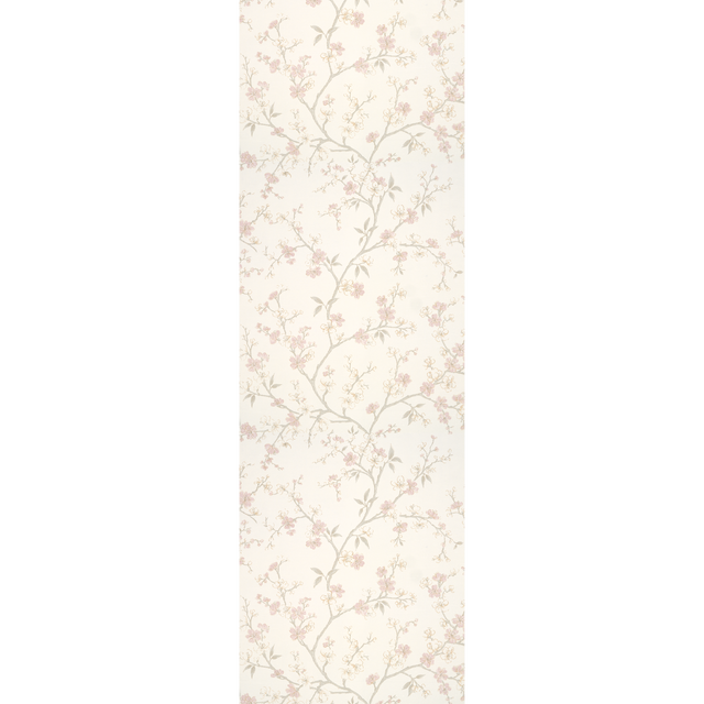 Papier peint intissé CHERRY BLOSSOM blanc cassé et rose