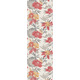 Papier peint intissé Cleome Blanc et rouge