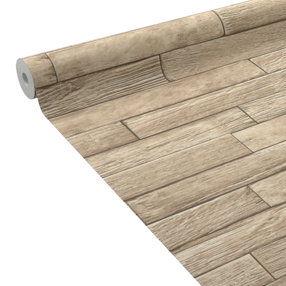 Papier peint intissé Burnt wood Bois clair