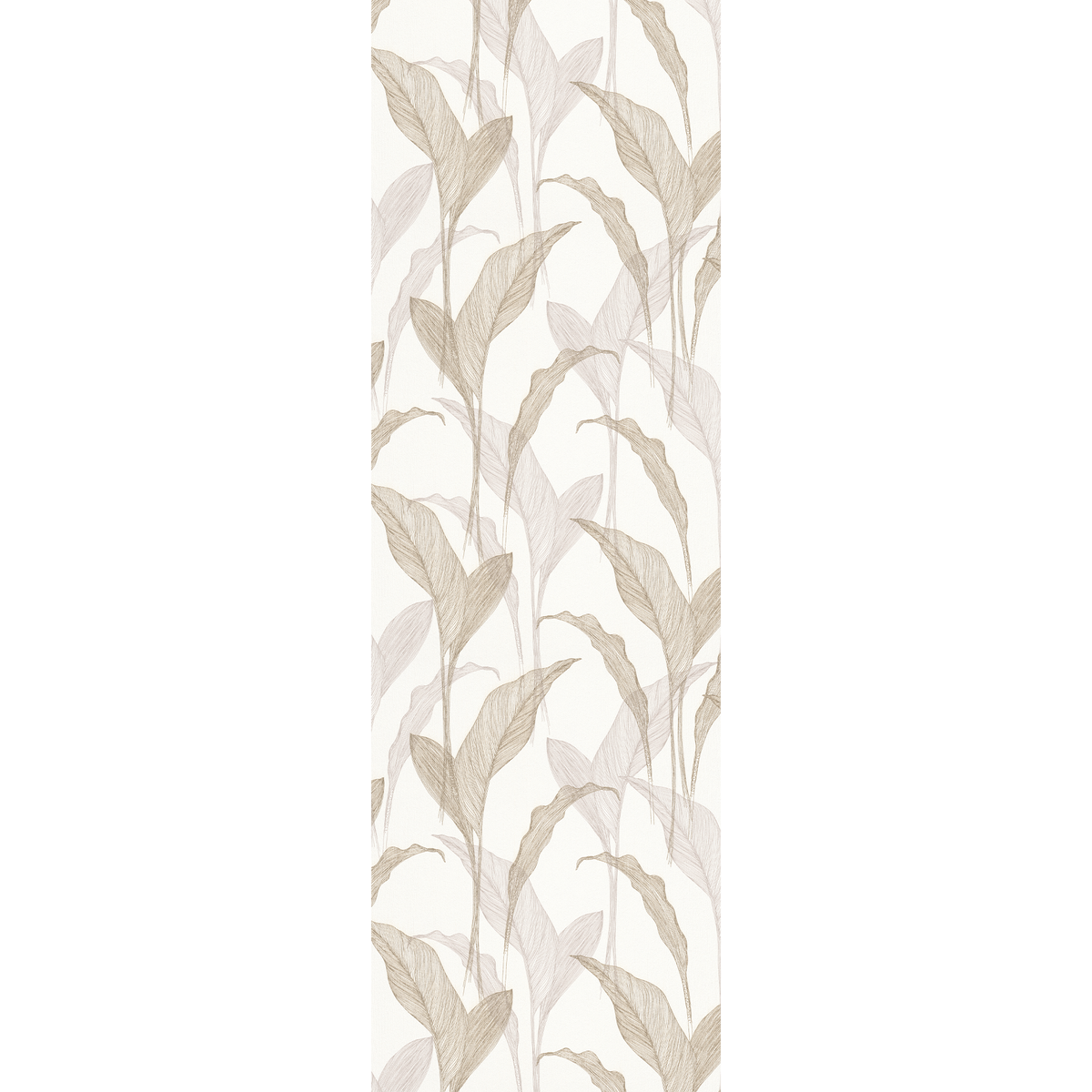 ELLE DECORATION Papier peint intissé Marjory Blanc et doré