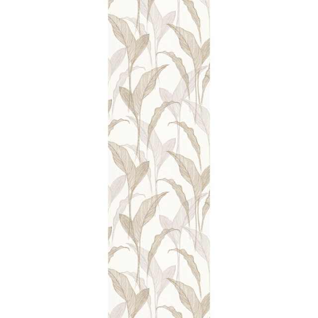 ELLE DECORATION Papier peint intissé MARJORY blanc et doré