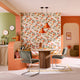 4MURS Papier peint intissé Arancia Multicolore