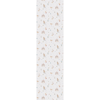Papier peint intissé Circus Blanc et bleu grisé