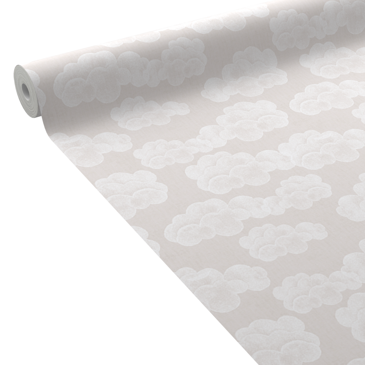 Papier peint intissé Nuvole Rose pastel