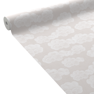 Papier peint intissé Nuvole Rose pastel