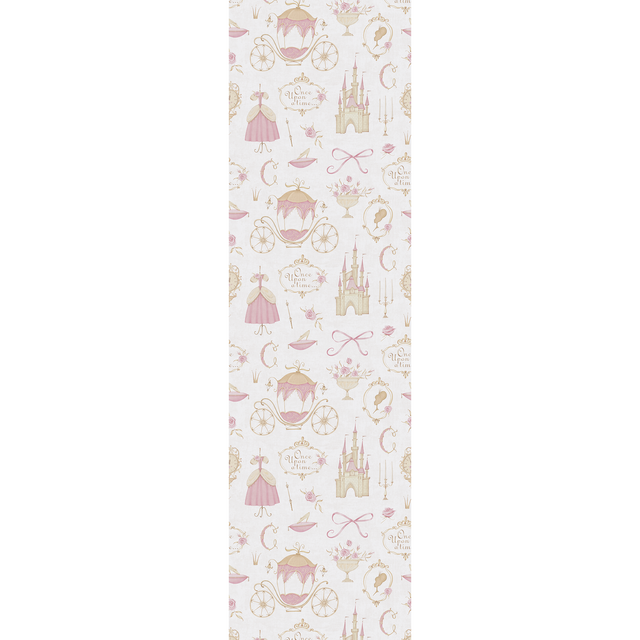 Papier peint intissé ROSALY LAND coloris rose dragée