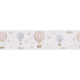 Frise intissée Air balloon Beige taupe, rose et bleu