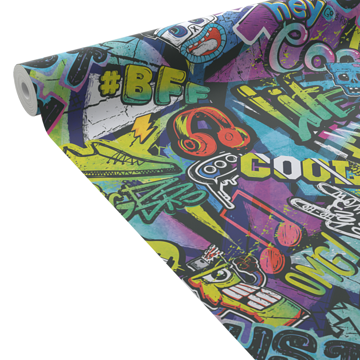 Papier peint intissé Taggy Multicolore