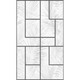 4MURS Papier peint panoramique L Vierra Gris clair Satiné